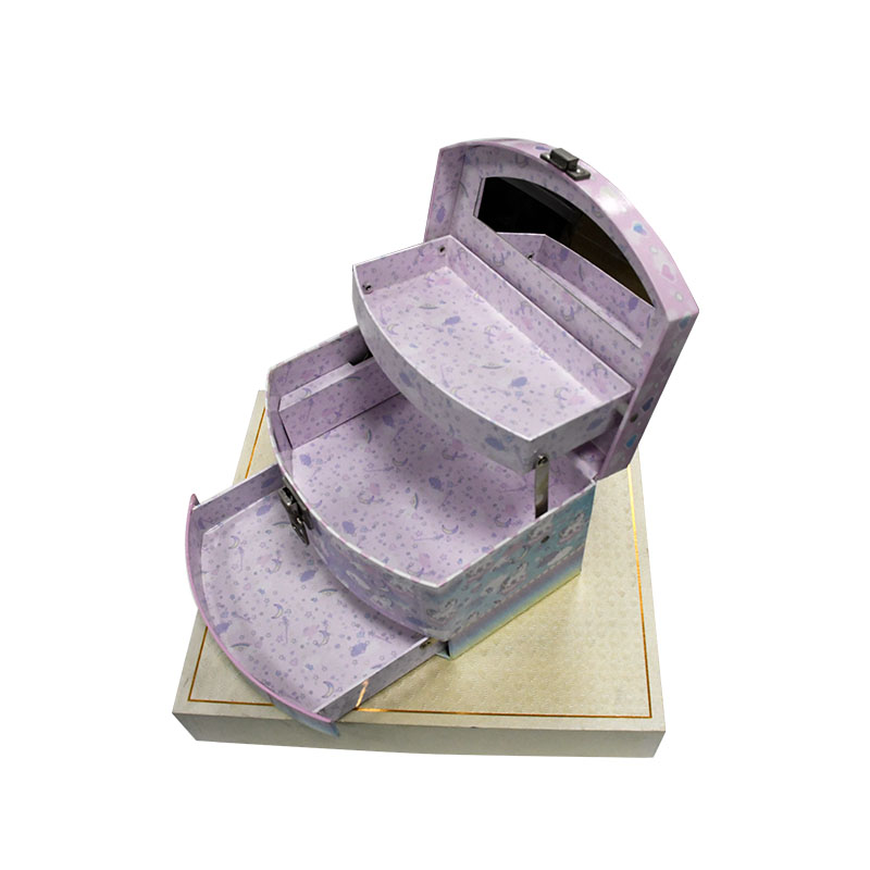 Three layer jewelry box